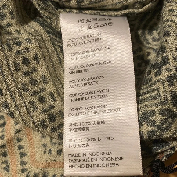 CLEOBELLA by ANTHROPOLOGIE Sadira Fringe Dress in Wood Block Print‎ - Picture 9 of 11